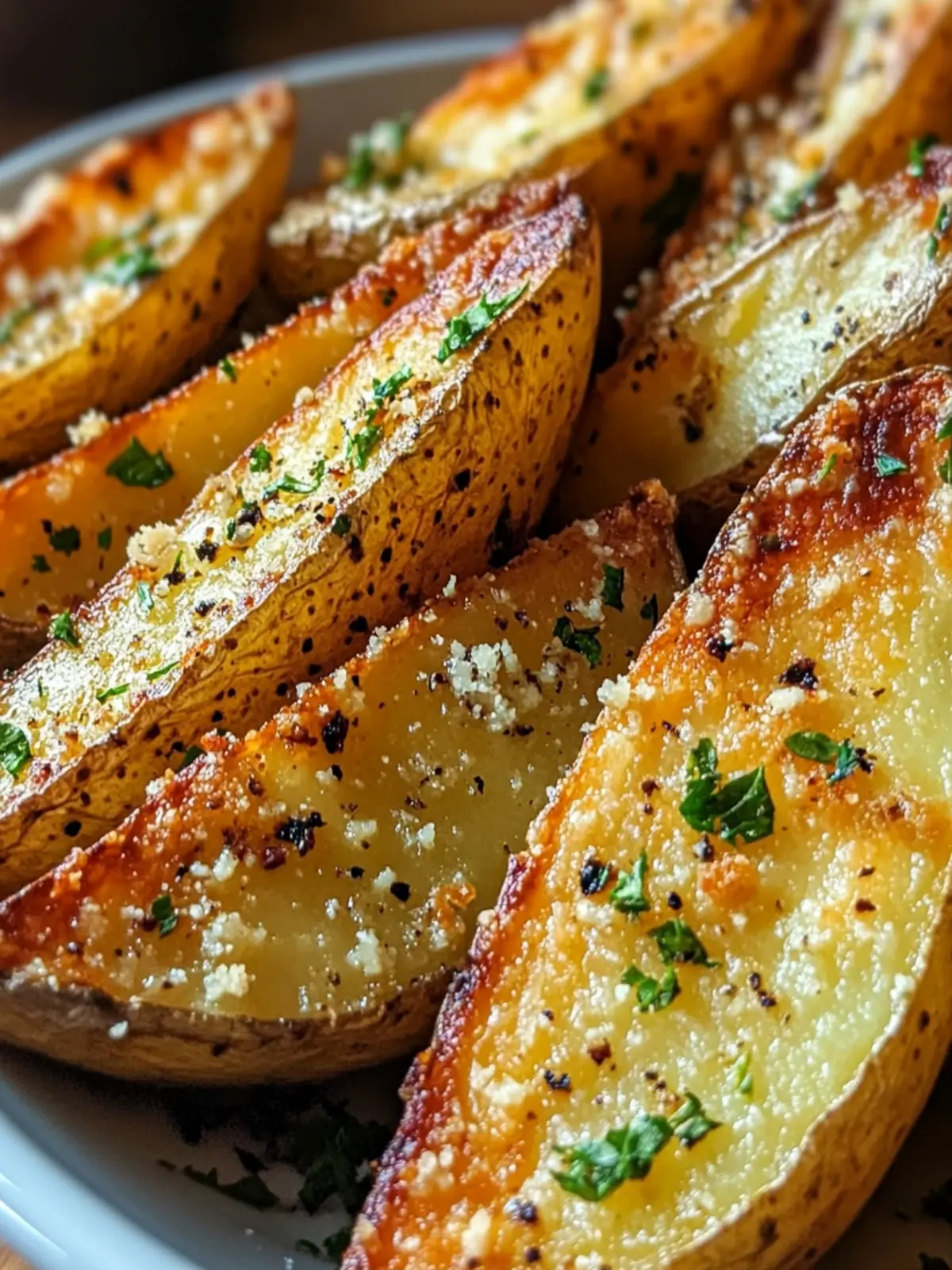 Crispy Garlic Parmesan Wedges: Irresistible Roasted Flavor